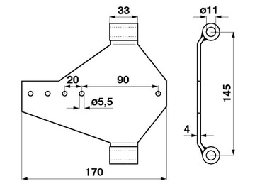 ГОЛОВКА ЩЕТКИ MASSEY FERGUSON 404536M1 404536M91 СТАРЫЙ ТИП