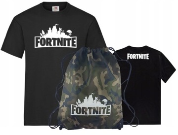 Zestaw FORTNITE Koszulka Rozmiar 152 + Worek