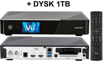 VU+ UNO 4K SE S2X FBC + DYSK 1TB - KRAKÓW