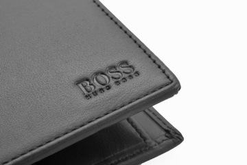 HUGO BOSS MĘSKI SKÓRZANY PORTFEL CZARNY