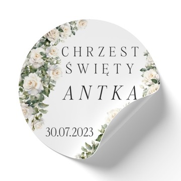 Naklejki personalizowane chrzest święty SL52