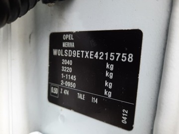 Opel Meriva II Mikrovan Facelifting 1.6 CDTI Ecotec 110KM 2014 Opel Meriva B, oryginal lakier,bogate wyposażenie!, zdjęcie 1