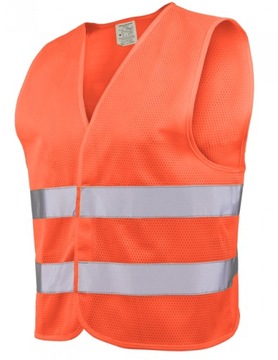 Kamizelka odblaskowa siatkowa VEST pomarańcz L
