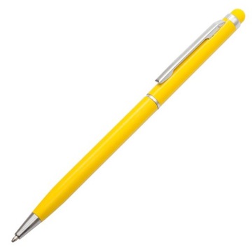 DŁUGOPIS ALUMINIOWY RYSIK DO SMARTFONÓW TABLETÓW TOUCH TIP ŻÓŁTY