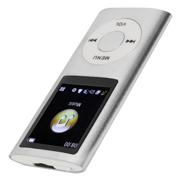 MP3 MP4 МУЗЫКАЛЬНЫЙ ПЛЕЕР РАДИО СЕРЕБРЯНЫЙ