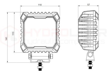 Рабочая лампа 12xLED 4400 ЛМ 40Вт + подключение
