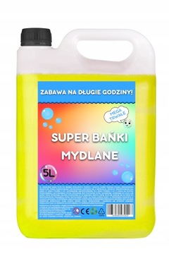PŁYN DO DUŻYCH BANIEK MYDLANYCH 5l BAŃKI MYDLANE