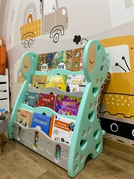 REGAŁ MONTESSORI NA KSIĄŻKI PÓŁKA SZAFKA ORGANIZER POKÓJ DZIECIĘCY Z33Z