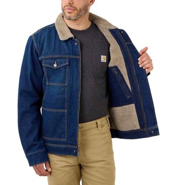 Kurtka Jeansowa Carhartt Denim Sherpa S