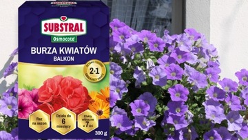 УДОБРЕНИЕ СВЕРХДЛИТЕЛЬНОГО ДЕЙСТВИЯ OSMOCOTE 2IN1 BALCONY FLOWER STORM 300G