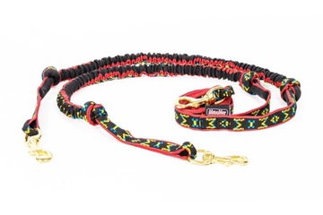 MANMAT SNAP BUNGGE LINE ДЛЯ ДВУХ СОБАК, РОЗОВЫЙ