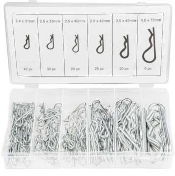 ZESTAW ZAWLECZEK SPRĘŻYNOWYCH 150 SZT 2.0-4.0 MM