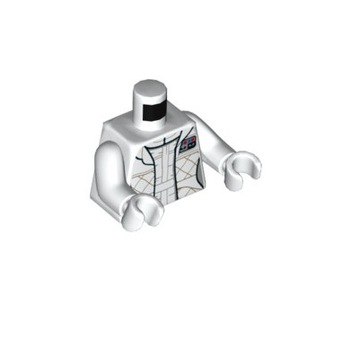 Lego Nowy Tors biały sw0878 Princess Leia Hoth Outfit White 973pb2848c01