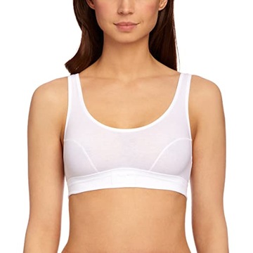 Sloggi biustonosz sportowy biały Double Comfort Top rozmiar 40