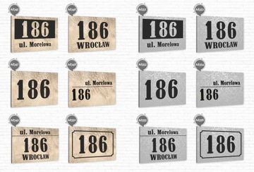 NUMER DOMU tabliczka adresowa tablica 40x30cm ALU