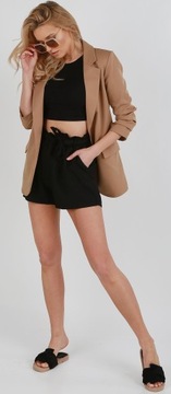 МОДНЫЙ итальянский жакет LONGER LOOSE Карамель L/40