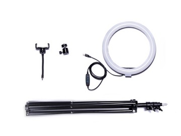 СВЕТОДИОДНАЯ КОЛЬЦЕВАЯ ЛАМПА 60 Вт, ДЕРЖАТЕЛЬ ДЛЯ ТЕЛЕФОНА С УДАЛЕННЫМ СЕЛФИ-ШТАТИВОМ