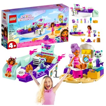 ZESTAW LEGO SYRENKOTKI STATEK I SPA GABI GABBY'S DOLLHOUSE KOCI DOMEK ŁÓDŹ