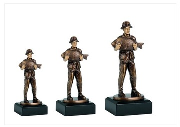 STATUETKA FIGURKA RYBA PUCHAR Komplet 3 szt GRAWER