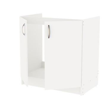 ED ECON biały b_S80ZL_2F szafka kuchenna pod zlew