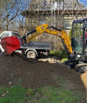 PRZESIEWAMY.PL просеивающий ковш модель 3x65 для мини-экскаваторов 2,5т - 3т