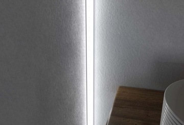 Zestaw profil led szeroki do zagipsowania g-k + klosz 2m