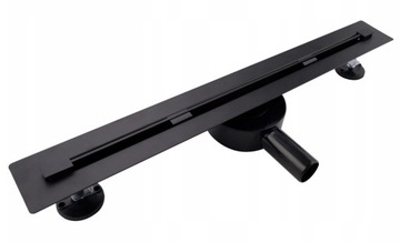 ODPŁYW LINIOWY CZARNY BLACK MAT SLIM 70 cm