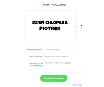 Puchar prezent DZIEŃ CHŁOPAKA Twoje Imię KREATOR