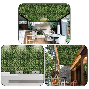 Siatka Maskująca Wojskowa Ogrodowa 3x5 Kamuflaż Liście Moro Zielona