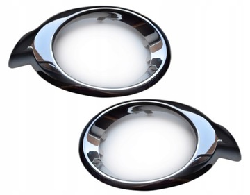 PEUGEOT PARTNER CITROEN BERLINGO 2008-2015 RAMKI HALOGENU OBWÓDKI CHROM P+L