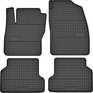 FORD FOCUS MK2 II (2004-2011) DYWANIKI GUMOWE DO AUTA MIAROWE CZARNE ZESTAW