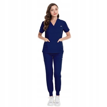 KOMPLET MEDYCZNY KOSZULKA SPODNIE UNIFORM DAMSKA