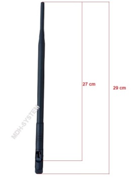 АНТЕННА WI-FI 2,4 ГГц 10 дБ RP-SMA 28 см