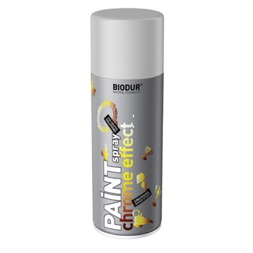 BIODUR Lakier Farba SPRAY CHROM SREBRO Felgi Połys