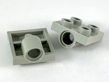 LEGO Płytka - plate mod 2x2 (2444) jasno szara (old) 2szt.