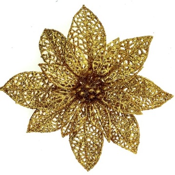 РОЖДЕСТВЕНСКИЕ ШАРИКИ ЗОЛОТЫЕ ТОЧЕЧНЫЕ ЗАЖИМЫ 15 см