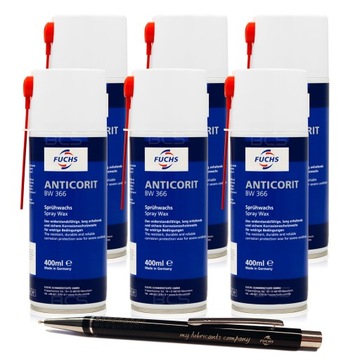 6 x FUCHS ANTICORIT BW 366 ANTYKOROZYJNY 400 ml - DYSTRYBUTOR