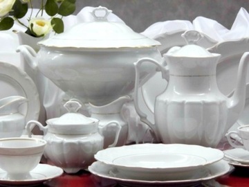 B014 GOLD LINE Блюдо для соуса МАРИЯ ТЕРЕЗА ФАРФОР