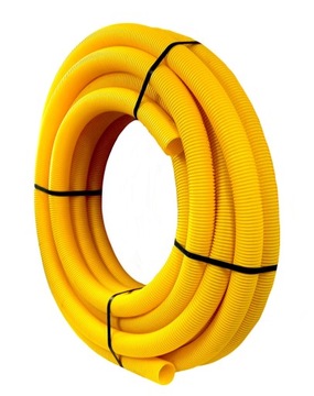Rura drenarska PVC fi 50 bez otworów - zwój 25m.
