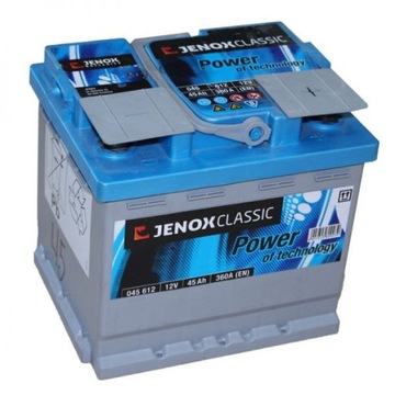 AKUMULATOR SAMOCHODOWY JENOX CLASSIC 45AH, 360A