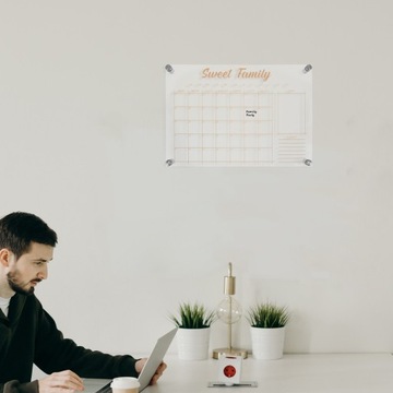 ЕЖЕНЕДЕЛЬНЫЙ ПЛАНИРОВЩИК, МАГНИТНАЯ АКРИЛОВАЯ ДОСКА, КАЛЕНДАРЬ ДЛЯ ХОЛОДИЛЬНИКА