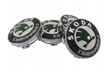 ЭМБЛЕМЫ ОБОД ЭМБЛЕМА КРЫШКИ КРЫШКИ ЗНАЧКИ ЛОГОТИП КОЛПАКИ SKODA 60MM