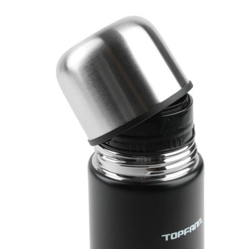 Термос Topfann temos с чашкой для напитков, 1 л, черный