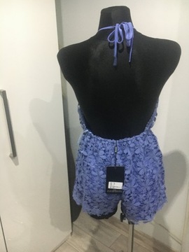 missguided kombinezon koronkowy z szortami 36