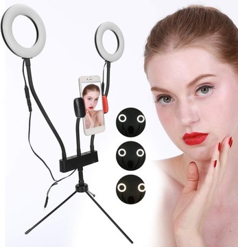 5-дюймовый светодиодный кольцевой светильник, регулируемый заполняющий свет