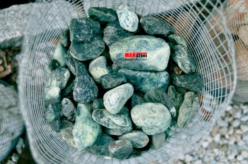 ЗЕЛЕНАЯ ГАЛЬКА, СЕРПЕНТИНИТ 1000 кг