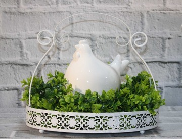 Zając zajączek królik biały H13 DEcodomi