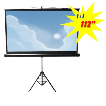 Большой ПРОЕКЦИОННЫЙ ЭКРАН на штативе 200X200см 112