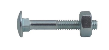 M6x40 ŚRUBA ZAMKOWA GRZYBKOWA + NAKRĘTKA 1kpl