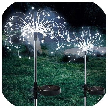 2x LAMPA SOLARNA ogrodowa 150 LED drzewko dmuchawiec fajerwerki